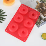 6 Cavity Donut Mold Silicone Non-stick Baking Tray