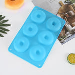 6 Cavity Donut Mold Silicone Non-stick Baking Tray