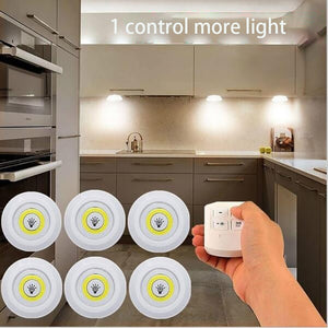 3W Super Bright Wireless Remote Control Dimmable  Cob Under Cabinet Light