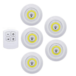 3W Super Bright Wireless Remote Control Dimmable  Cob Under Cabinet Light