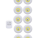 3W Super Bright Wireless Remote Control Dimmable  Cob Under Cabinet Light