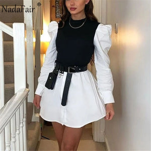 Puff Sleeve Sexy Party Mini Dress