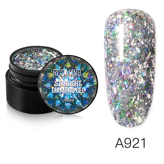 Glitter Paint Hybrid Varnishes Shiny Top Base Coat Gel Nail Polish