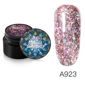 Glitter Paint Hybrid Varnishes Shiny Top Base Coat Gel Nail Polish