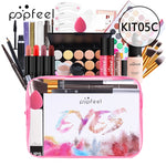 All In One Makeup Kit(Eyeshadow, Lip Gloss, Lipstick, Brushes, Eyebrow, Concealer)Beauty Cosmetic Bag