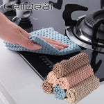 Anti-grease Kitchen Efficient Super Absorbent Microfiber Cleaning Cloth