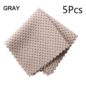 Anti-grease Kitchen Efficient Super Absorbent Microfiber Cleaning Cloth