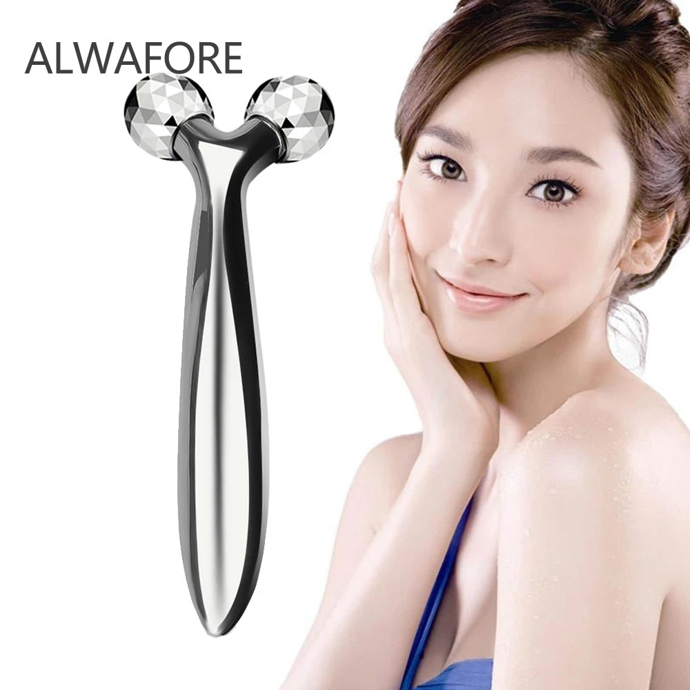 3D Y Shape 360 Rotate Thin Face Body Roller Massager