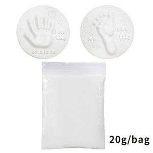 Soft DIY Newborn Baby Souvenirs Hand Print Footprint Non-Toxic Clay Kit