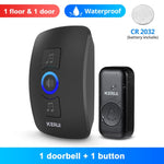 Home Security Wireless Smart Chimes  Alarm LED Doorbell  With Waterproof Touch Button