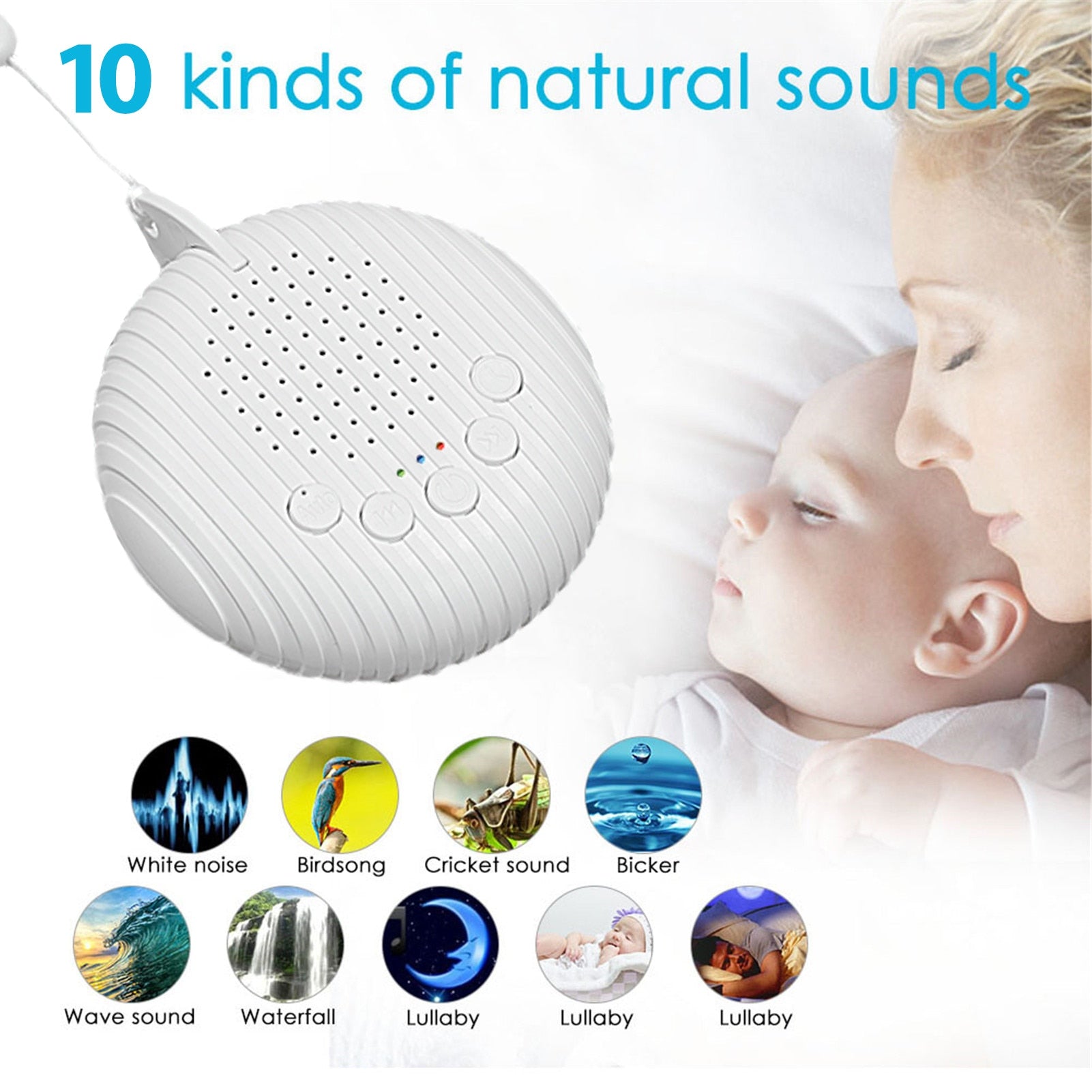 Timed Shutdown Sleeping & Relaxation Sound Machine for Baby