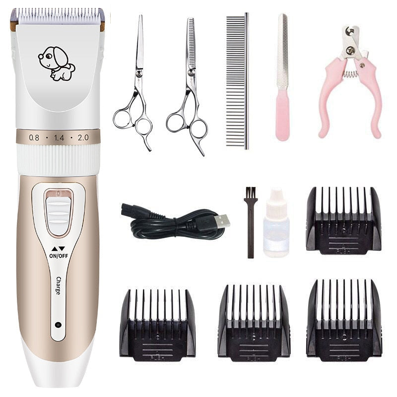 (Pet/Cat/Dog/Rabbit) Grooming Rechargeable Professional Hair Clippers Trimmer Shaver Set