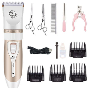 (Pet/Cat/Dog/Rabbit) Grooming Rechargeable Professional Hair Clippers Trimmer Shaver Set