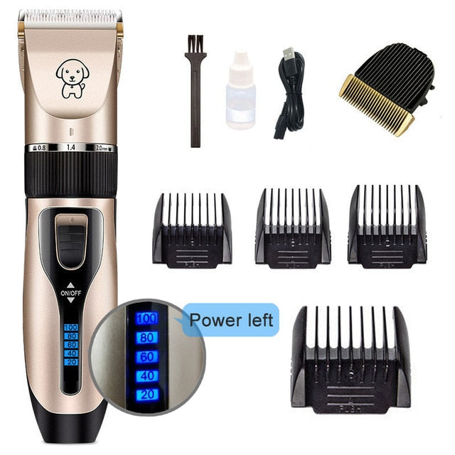 (Pet/Cat/Dog/Rabbit) Grooming Rechargeable Professional Hair Clippers Trimmer Shaver Set