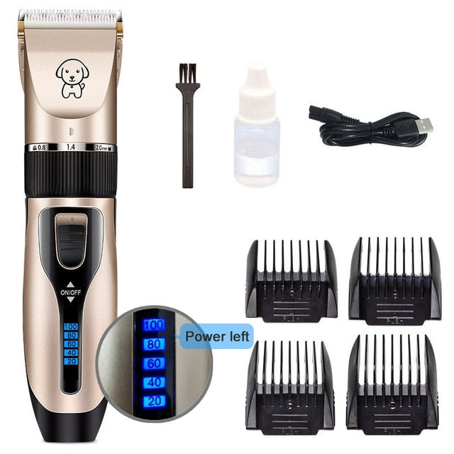 (Pet/Cat/Dog/Rabbit) Grooming Rechargeable Professional Hair Clippers Trimmer Shaver Set