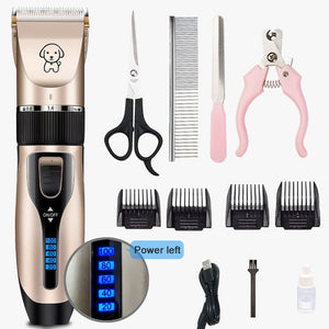 (Pet/Cat/Dog/Rabbit) Grooming Rechargeable Professional Hair Clippers Trimmer Shaver Set