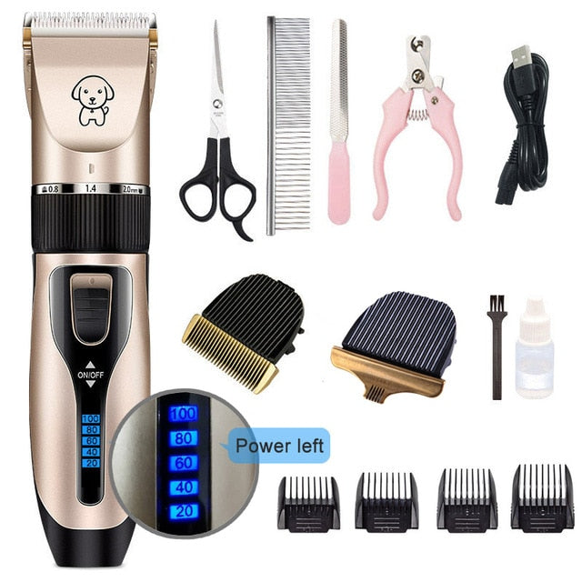 (Pet/Cat/Dog/Rabbit) Grooming Rechargeable Professional Hair Clippers Trimmer Shaver Set