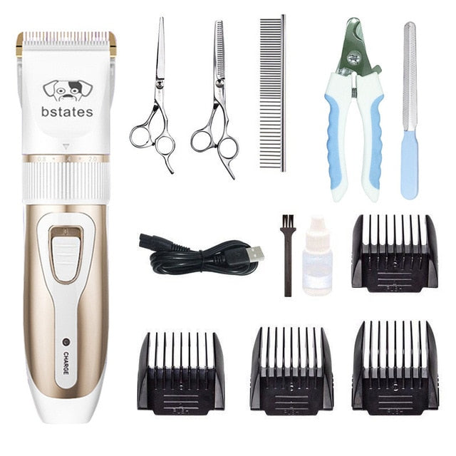 (Pet/Cat/Dog/Rabbit) Grooming Rechargeable Professional Hair Clippers Trimmer Shaver Set