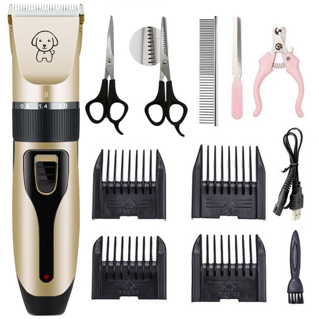 (Pet/Cat/Dog/Rabbit) Grooming Rechargeable Professional Hair Clippers Trimmer Shaver Set