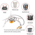 Portable Folding Outdoor Camping Gas Stove Tourist Equipment For Cooking