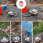 Portable Folding Outdoor Camping Gas Stove Tourist Equipment For Cooking