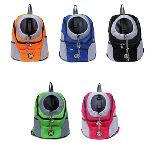 Out Double Shoulder Portable Travel Backpack Pet Dog Carrier Bag