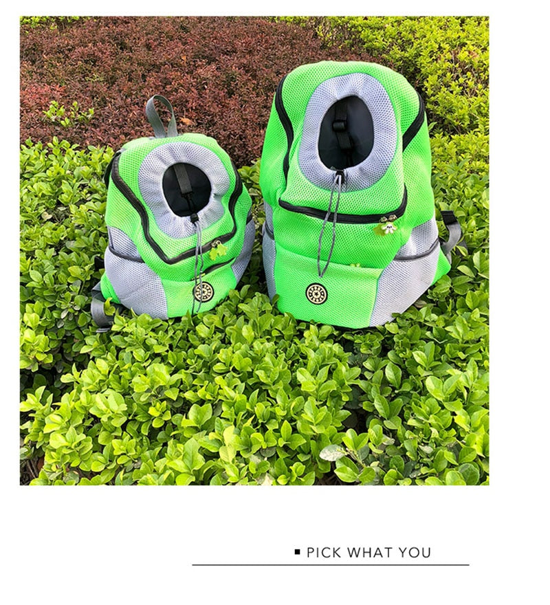 Out Double Shoulder Portable Travel Backpack Pet Dog Carrier Bag