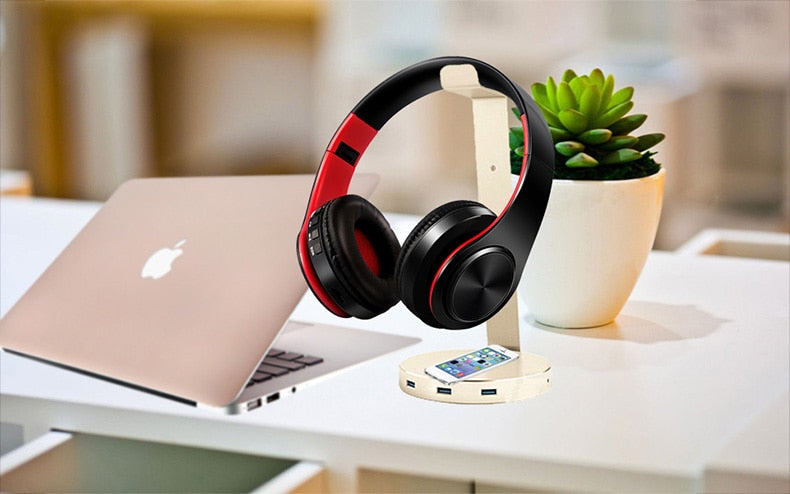 HIFI Music Stereo Bluetooth Headphone, Support SD Card with Mic