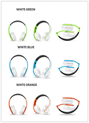 HIFI Music Stereo Bluetooth Headphone, Support SD Card with Mic