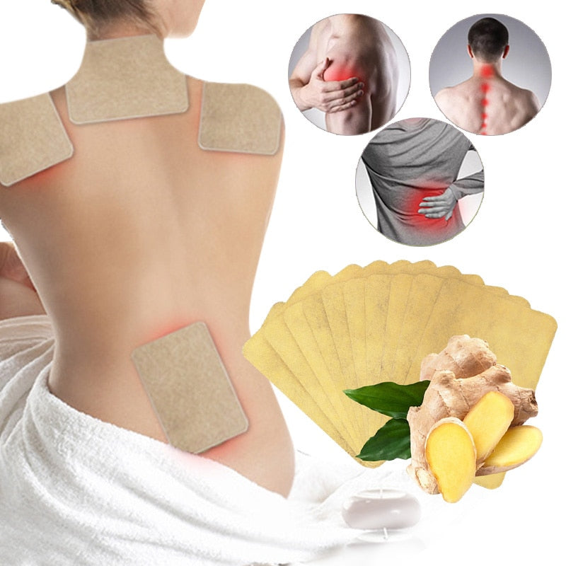 10 pcs/1bag Ginger  Neck Back Pain Massage Body Patch