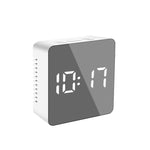 Mirror LED Multi-function Desk Digital Alarm Clock