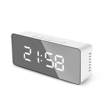 Mirror LED Multi-function Desk Digital Alarm Clock