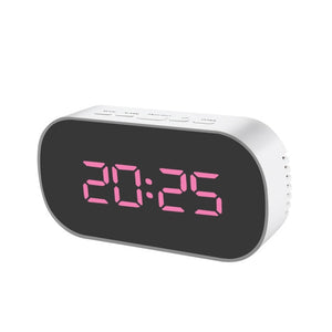 Mirror LED Multi-function Desk Digital Alarm Clock