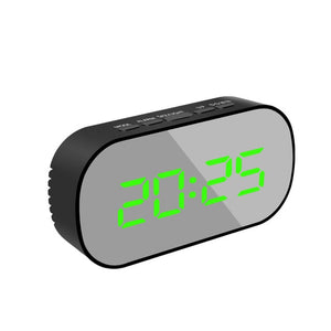 Mirror LED Multi-function Desk Digital Alarm Clock