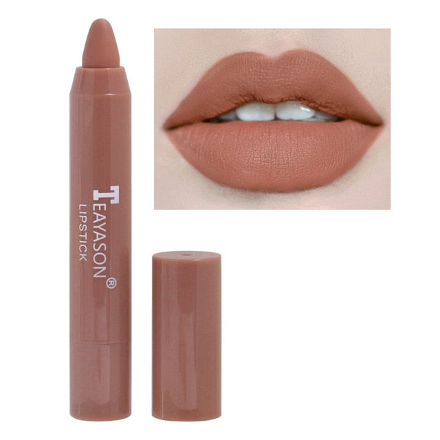 12 Colors  Waterproof Long Lasting Sexy Velvet Matte Lipsticks Pencil