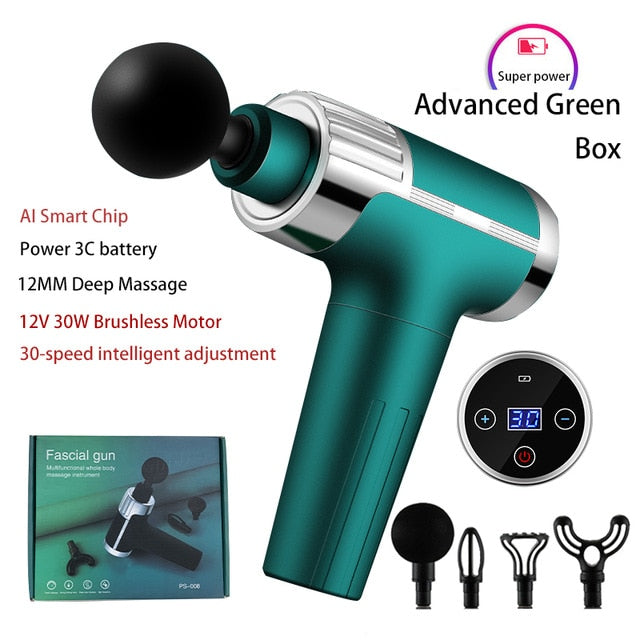 60W 24V Portable Deep Tissue Percussion Muscle Massage Gun for Pain Relief