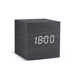 Table Voice Control LED Digital Wooden Alarm Clock