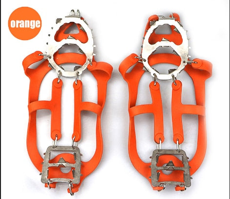 18 Teeth Ice Climbing Crampons Manganese Steel Shoe Covers