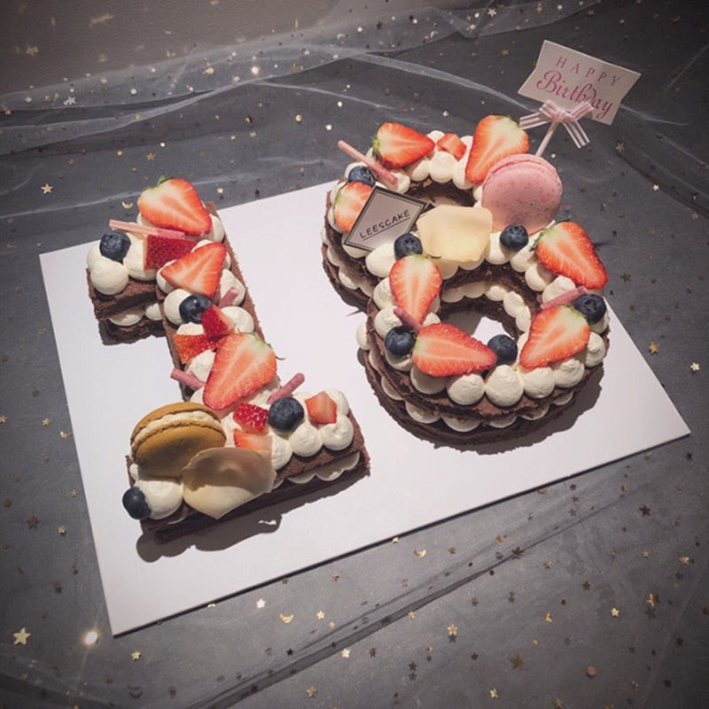 6/8/10inch PET 0-8 Numbers Bakeware Pastry Cake Mold Sets