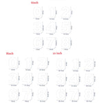 6/8/10inch PET 0-8 Numbers Bakeware Pastry Cake Mold Sets