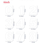 6/8/10inch PET 0-8 Numbers Bakeware Pastry Cake Mold Sets
