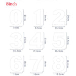 6/8/10inch PET 0-8 Numbers Bakeware Pastry Cake Mold Sets