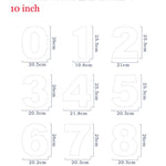 6/8/10inch PET 0-8 Numbers Bakeware Pastry Cake Mold Sets