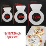 6/8/10inch PET 0-8 Numbers Bakeware Pastry Cake Mold Sets
