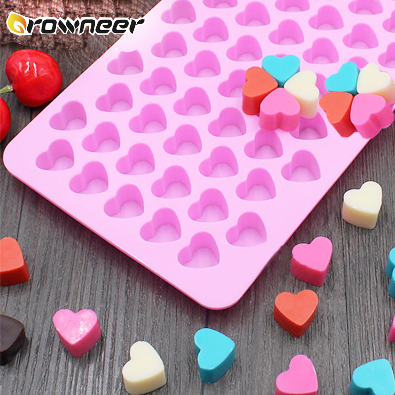 3D Pastry Jelly Cookies Mini Heart Mold Silicone Ice Cube Tray