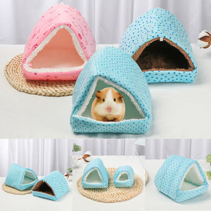 Comfortable Soft Plush Hamster House Cave Guinea Pig Warm Mat Nest