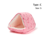 Comfortable Soft Plush Hamster House Cave Guinea Pig Warm Mat Nest