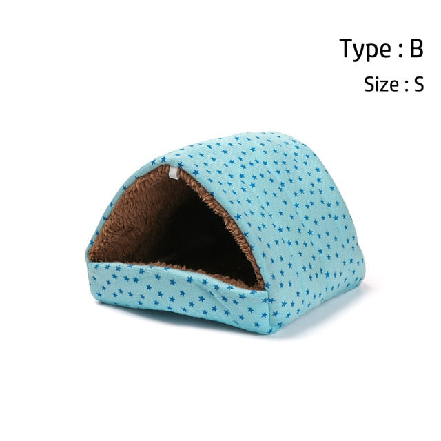 Comfortable Soft Plush Hamster House Cave Guinea Pig Warm Mat Nest