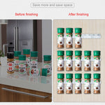 2/4 Pcs Kitchen Storage Rack Wall Mount Ingredient Spice Bottle Rack