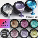 Glitter Paint Hybrid Varnishes Shiny Top Base Coat Gel Nail Polish